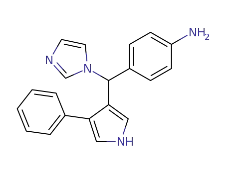 Molecular Structure of 170938-58-6 (4-[1H-imidazol-1-yl(4-phenyl-1H-pyrrol-3-yl)methyl]aniline)