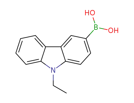 Molecular Structure of 669072-93-9 (9-ethyl-3-carbazole boronic acid)