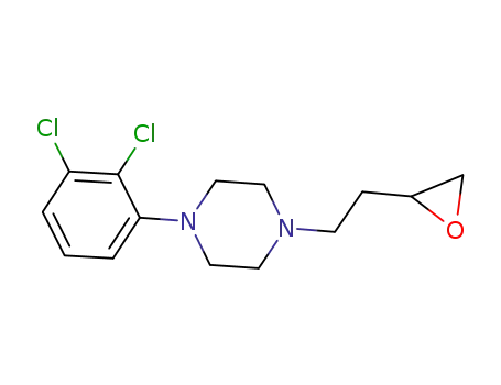 Molecular Structure of 944344-39-2 (1-(2,3-dichlorophenyl)-4-[2-(oxiran-2-yl)ethyl]piperazine)