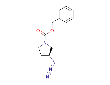 1-Pyrrolidinecarboxylic acid, 3-azido-, phenylmethyl ester, (S)-