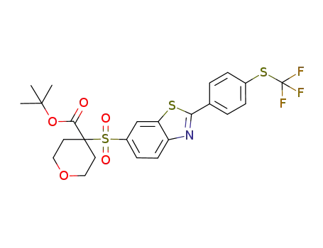 tert-butyl 4-[(2-{4-[(trifluoromethyl)thio]phenyl}-1,3-benzothiazol-6-yl)sulfonyl]tetrahydro-2H-pyran-4-carboxylate