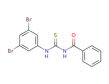 Molecular Structure of 1000289-38-2 (1-benzoyl-3-(3,5-dibromophenyl)thiourea)
