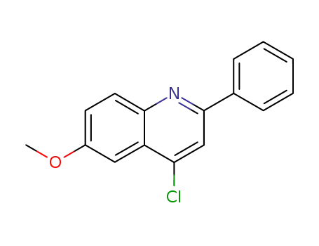 Molecular Structure of 50593-72-1 (4-CHLORO-6-METHOXY-2-PHENYLQUINOLINE)