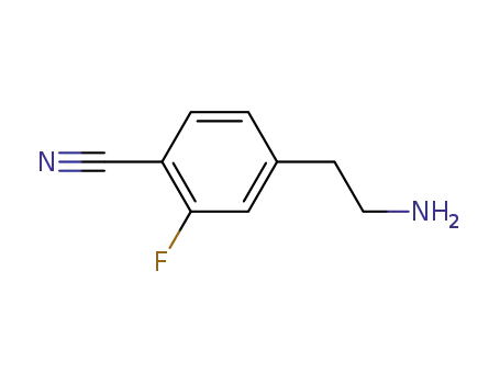 Benzonitrile, 4-(2-aminoethyl)-2-fluoro- (9CI)