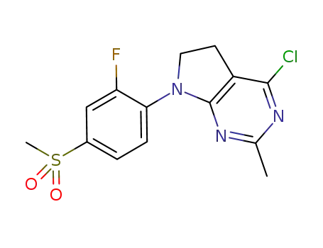 4-chloro-7-[2-fluoro-4-(methylsulfonyl)phenyl]-2-methyl-6,7-dihydro-5H-pyrrolo[2,3-d]pyrimidine