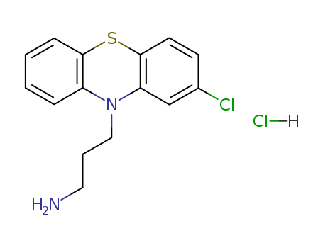 3-(2-chlorophenothiazin-10-yl)propan-1-amine hydrochloride cas  3763-80-2