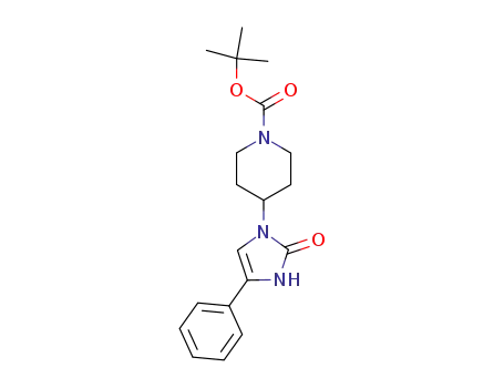 Molecular Structure of 205058-11-3 (tert-butyl 4-(2-oxo-4-phenyl-2,3-dihydroimidazol-1-yl)piperidine-1-carboxylate)