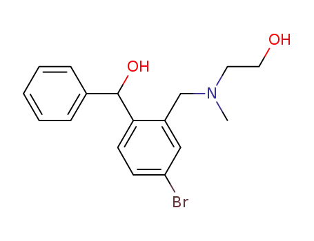 Benzenemethanol,
4-bromo-2-[[(2-hydroxyethyl)methylamino]methyl]-a-phenyl-