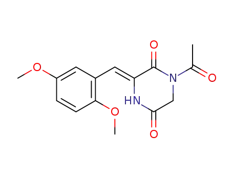 2,5-Piperazinedione, 1-acetyl-3-[(2,5-dimethoxyphenyl)methylene]-