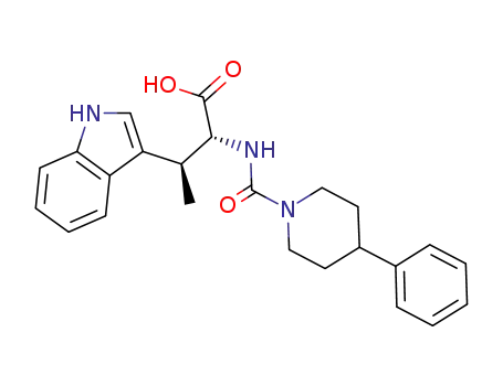 (2R,3S)-3-(1H-indol-3-yl)-2-[(4-phenylpiperidine-1-carbonyl)amino]butyric acid