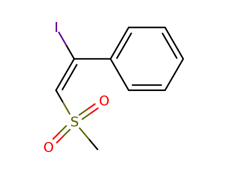 Benzene,[1-iodo-2-(methylsulfonyl)ethenyl]-, (E)- (9CI) cas  28995-82-6