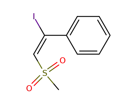 Molecular Structure of 28995-82-6 ((Z)-2-iodo-2-phenylethenyl methyl sulfone)