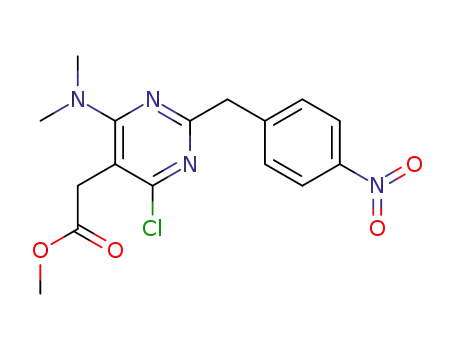 methyl [4-chloro-6-(dimethylamino)-2-(4-nitrobenzyl)-5-pyrimidinyl]acetate