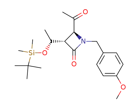 (3S,4S)-4-acetyl-3-<(R)-1-(t-butyldimethylsiloxy)ethyl>-1-(4-methoxybenzyl)-2-azetidinone