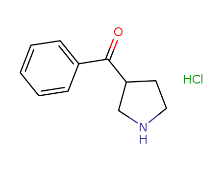 Molecular Structure of 25503-87-1 (Phenyl-3-pyrrolidinyl-Methanone HCl)