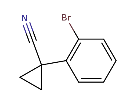 Molecular Structure of 124276-75-1 (1-(2-BROMO-PHENYL)-CYCLOPROPANECARBONITRILE)