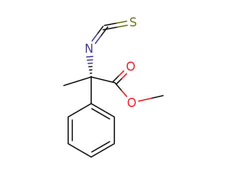 Molecular Structure of 252268-16-9 ((+)-[methyl (2S)-2-isothiocyanato-2-phenylpropionate])
