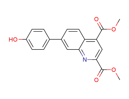 dimethyl 7-(4-hydroxyphenyl)-2,4-quinolinedicarboxylate