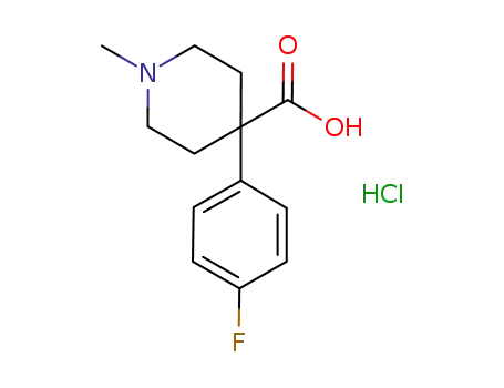 4-Piperidinecarboxylic acid, 4-(4-fluorophenyl)-1-methyl-, hydrochloride