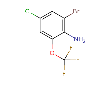 2-Bromo-4-chloro-6-(trifluoromethoxy)benzenamine