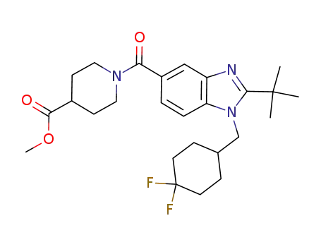methyl 1-({2-tert-butyl-1-[(4,4-difluorocyclohexyl)methyl]-1H-benzimidazol-5-yl}carbonyl)piperidine-4-carboxylate