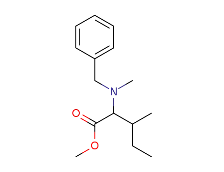 Molecular Structure of 1426066-77-4 ((2S,3S)-Methyl 2-(benzyl(Methyl)aMino)-3-Methylpentanoate)