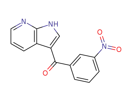 Molecular Structure of 151098-60-1 (Methanone, (3-nitrophenyl)-(1H-pyrrolo[2,3-b]pyridin-3-yl)-)