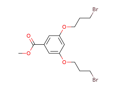 Molecular Structure of 111682-05-4 (Benzoic acid, 3,5-bis(3-bromopropoxy)-, methyl ester)