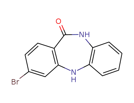 Molecular Structure of 755026-53-0 (3-bromo-5H-dibenzo[b,e][1,4]diazepin-11(10H)-one)