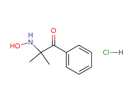 Molecular Structure of 34046-73-6 (2-(HYDROXYAMINO)-2-METHYL-1-PHENYLPROPAN-1-ONE HYDROCHLORIDE)
