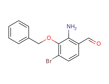 Benzaldehyde, 2-amino-4-bromo-3-(phenylmethoxy)-