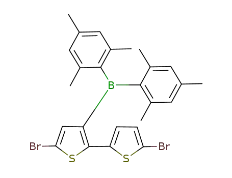 Molecular Structure of 942612-25-1 (5,5'-dibromo-3-(dimesitylboryl)-2,2'-bithiophene)