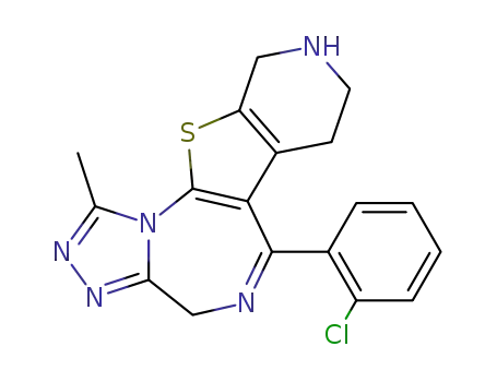 4H-Pyrido[4',3':4,5]thieno[3,2-f][1,2,4]triazolo[4,3-a][1,4]diazepine,6-(2-chlorophenyl)-7,8,9,10-tetrahydro-1-methyl-
