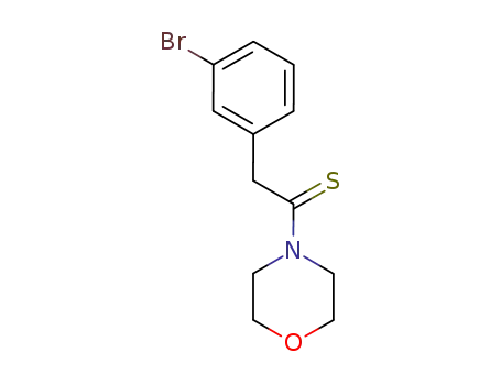 Molecular Structure of 26580-58-5 (2-(3-Bromophenyl)-1-morpholinoethanethione)