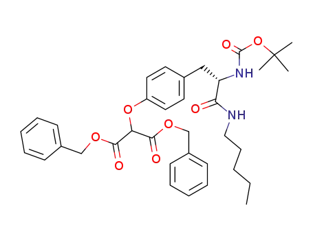 Propanedioic acid,
[4-[(2S)-2-[[(1,1-dimethylethoxy)carbonyl]amino]-3-oxo-3-(pentylamino)
propyl]phenoxy]-, bis(phenylmethyl) ester