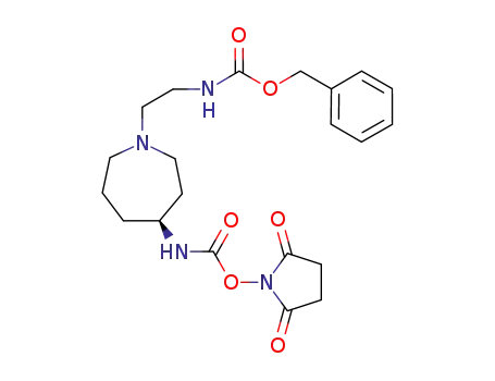 benzyl (2-((4S)-4-(2,5-dioxopyrrolidin-1-yloxycarbonylamino)azepan-1-yl)ethyl)carbamate