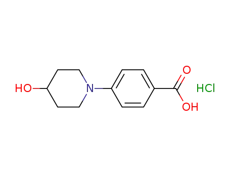 4-(4-Hydroxy-1-piperidinyl)benzoic acid monohydrochloride