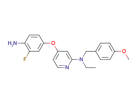[4-(4-amino-3-fluoro-phenoxy)-pyridin-2-yl]-ethyl-(4-methoxybenzyl)amine