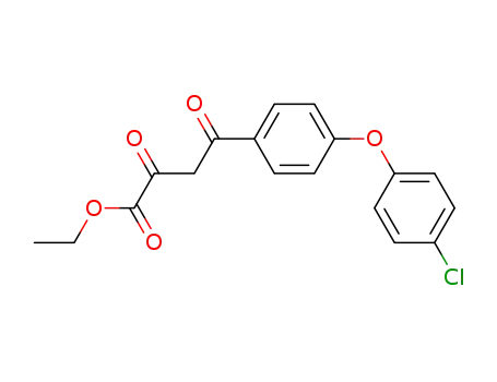 Molecular Structure of 74649-80-2 (Ethyl 4-(4-(4-chlorophenoxy)phenyl)-2,4-dioxobutanoate)