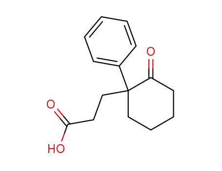 Molecular Structure of 2819-68-3 (2-Oxo-1-phenylcyclohexanepropionic acid)