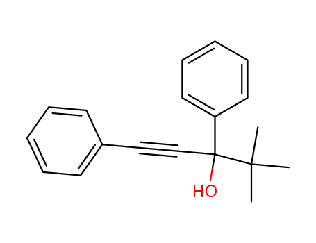 Molecular Structure of 1518-32-7 (Benzenemethanol, a-(1,1-dimethylethyl)-a-(phenylethynyl)-)