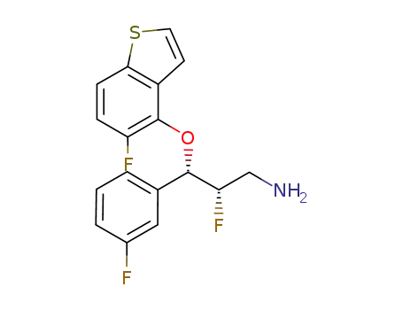 (2S,3S)-2-fluoro-3-(5-fluoro-benzo[b]thiophen-4-yloxy)-3-(3-fluoro-phenyl)-propylamine