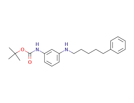 [3-(5-phenyl-pentylamino)-phenyl]-carbamic acid tert-butyl ester