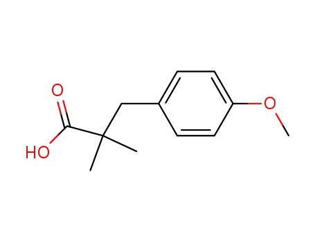 Molecular Structure of 29206-06-2 (4-Methoxy-a,a-dimethylbenzenepropanoic acid)