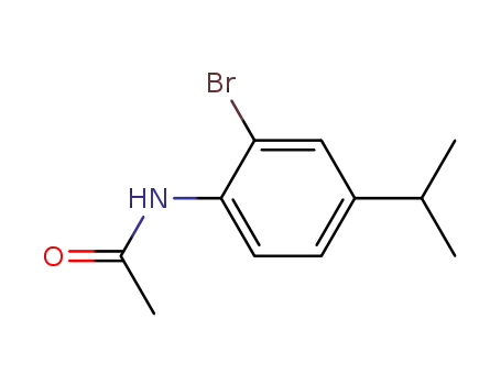 Molecular Structure of 68748-07-2 (N-(2-BROMO-4-ISOPROPYL-PHENYL)-ACETAMIDE)