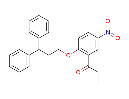 1-Propanone, 1-[2-(3,3-diphenylpropoxy)-5-nitrophenyl]-