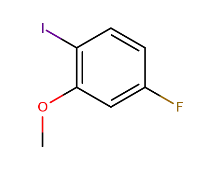 Molecular Structure of 450-90-8 (4-Fluoro-1-iodo-2-methoxybenzene)
