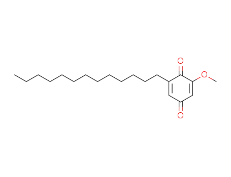 Molecular Structure of 5259-06-3 (2,5-Cyclohexadiene-1,4-dione, 2-methoxy-6-tridecyl-)