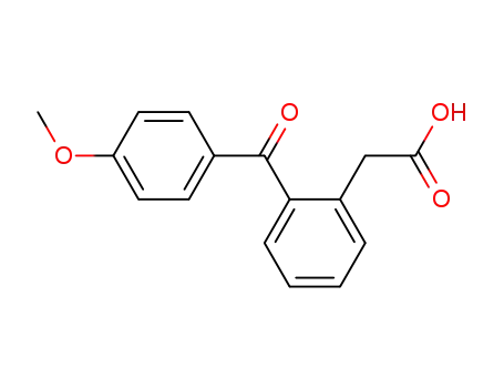 Molecular Structure of 50439-04-8 (Benzeneacetic acid, 2-(4-methoxybenzoyl)-)