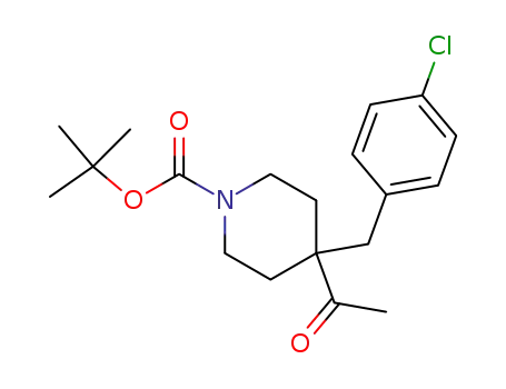 tert-butyl 4-acetyl-4-(4-chlorobenzyl)piperidine-1-carboxylate
